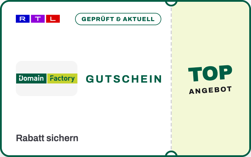 Domainfactory Gutschein 2026: Managed Hosting mit Preisvorteil