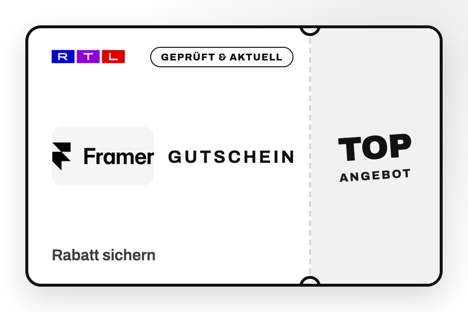 Framer Gutschein 2026: Websites designen statt coden – billiger